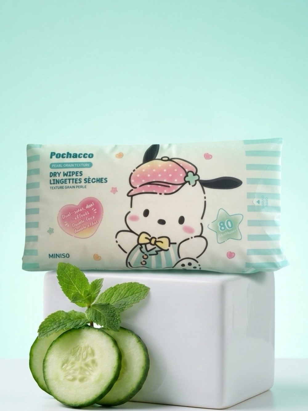 Pochacco Dry Wipes 80ct
